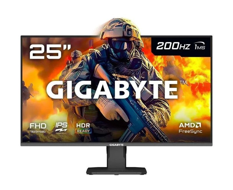 Monitor Gamer Gigabyte 25" IPS, FHD, 200Hz, 1ms