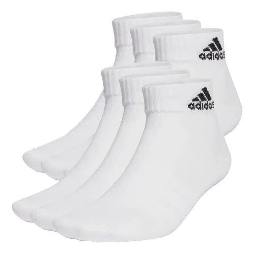 Meias Finas E Leves Sportswear Ankle 6 Pares adidas