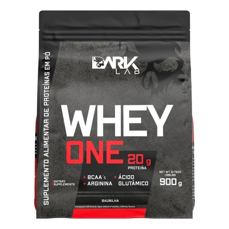 Proteína Dark Lab Premium One Whey Protein em pó sabor Baunilha x 900g