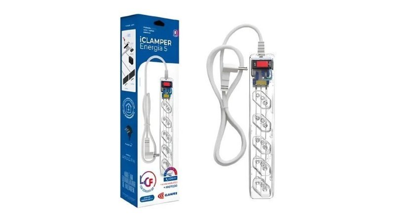 Filtro De Linha Dps Clamper 5 Tomadas 1m Transparente 021516