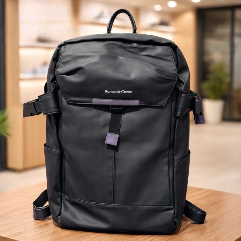Mochila Notebook Impermeável Escolar Feminina Masculina Preto