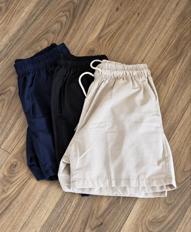Kit 3 Shorts Masculino Bermuda Linho Verão
