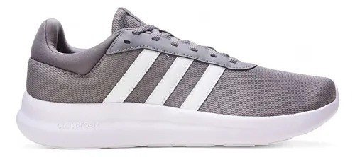 Tênis Casual Masculino Lite Racer 4.0 adidas Grey Three / Cloud White / Cloud White Liso 43 Br