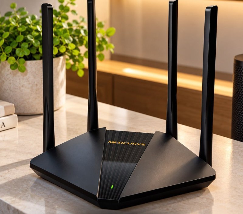 Roteador Mercusys MR30G AC1200 Wi-Fi Gigabit Banda Dupla com 4 Antenas