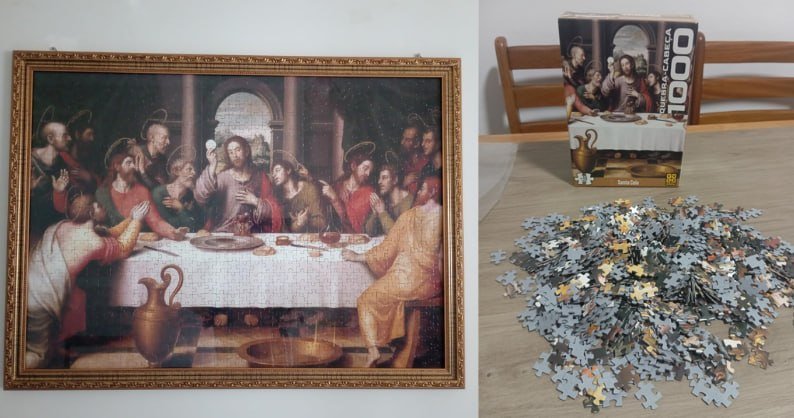 Quebra-cabeça 1.000 pçs Santa Ceia