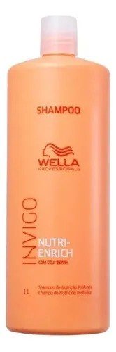 Shampoo Wella Invigo Nutri Enrich - Nutrição Cabelos Secos Danificados 1 Litro