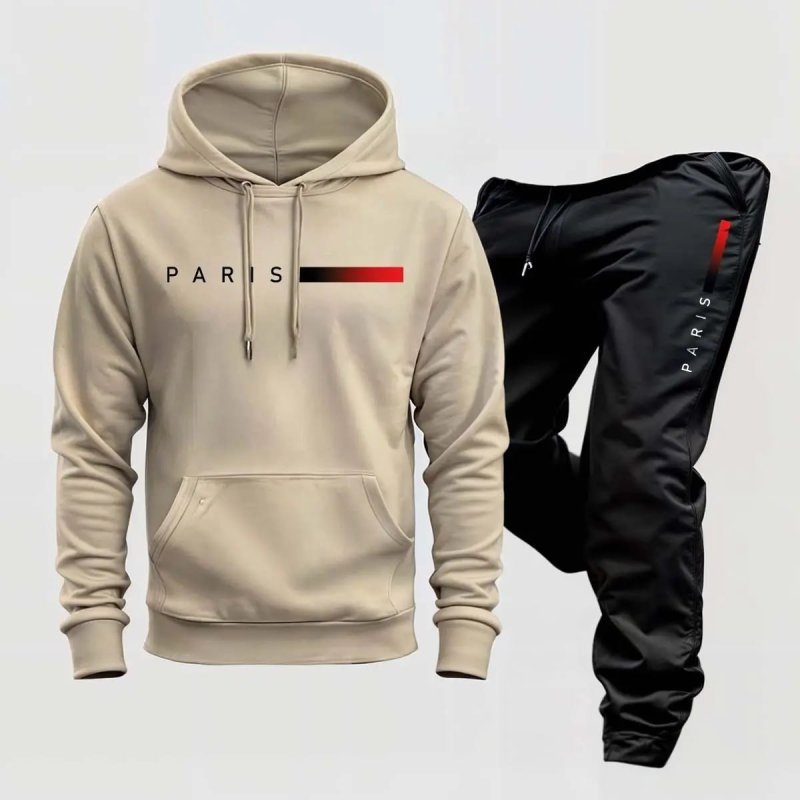 Conjunto Moletom Canguru Com Capuz E Calça Paris