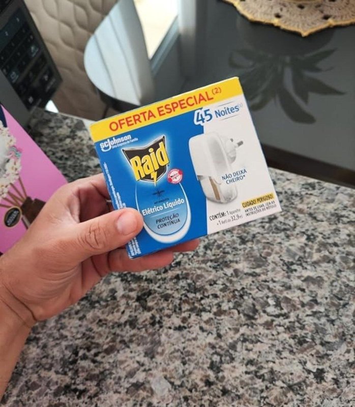 Raid Repelente Elétrico Líquido 45 Noites, Aparelho e Refil de 32,9ml