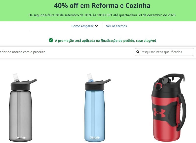 40% off em Reforma e Cozinha