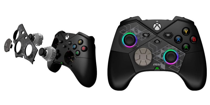 Controle Gamer Sem Fio MSI Force Pro, 2.4 GHz Wireless, Bluetooth