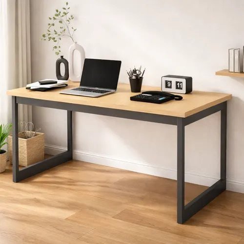 Mesa Escritório Industrial 150x60 Estrutura Ferro Reforçado Home Office