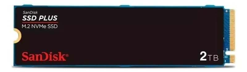 SSD M.2 2280 2TB Sandisk Plus NVMe Pcie Gen3 SDSSDA3N-2T00-G26