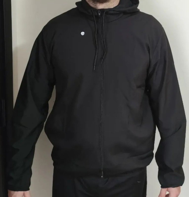 Jaqueta Corta Vento Masculina Impermeável Capuz Zíper Bolso