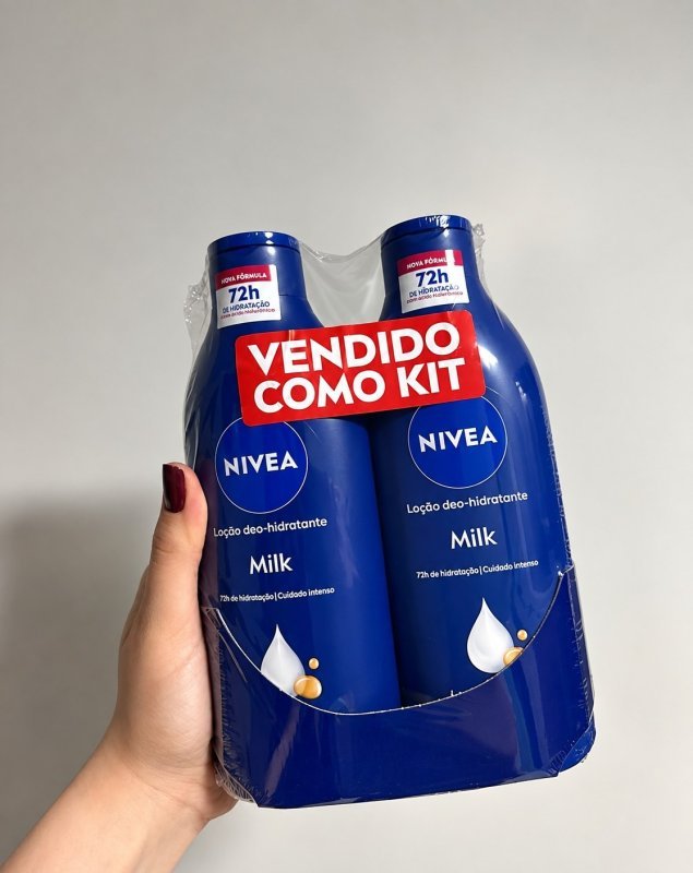 NIVEA Kit Loção Hidratante Milk Pele Seca a Extrasseca, 400ml