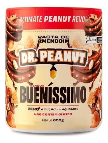 Suplemento em pasta Dr. Peanut Melhor Pasta de Amendoim sabor Bueníssimo x 600g