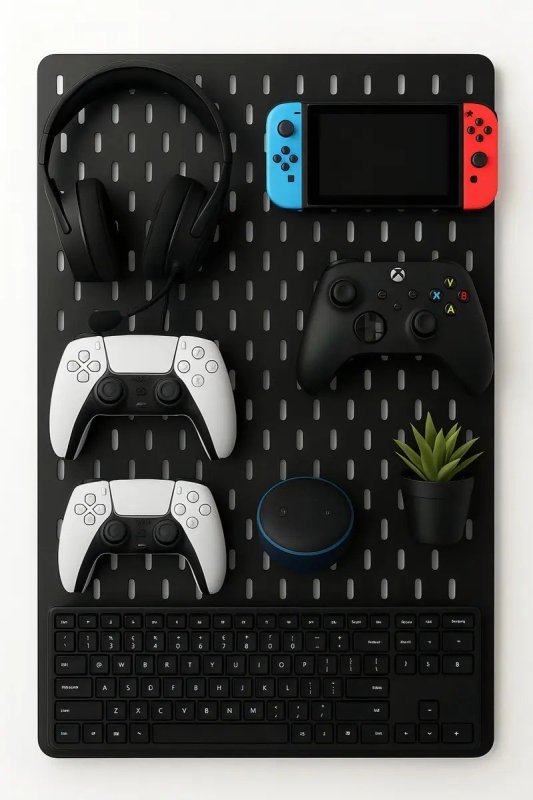 Pegboard Premium Setup Gamer Home Office Preto Top Full Roncato Store