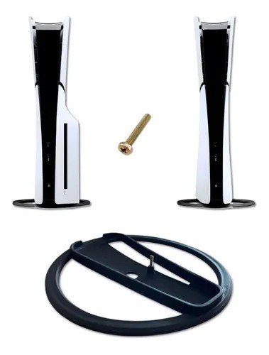 Suporte Base Vertical Para Playstation 5 Ps5 Slim Fat Todos Preto