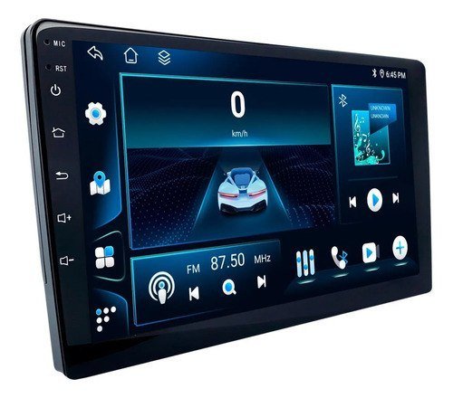 Multimídia Android 9" 4GB 64GB Octa-Core CarPlay USB