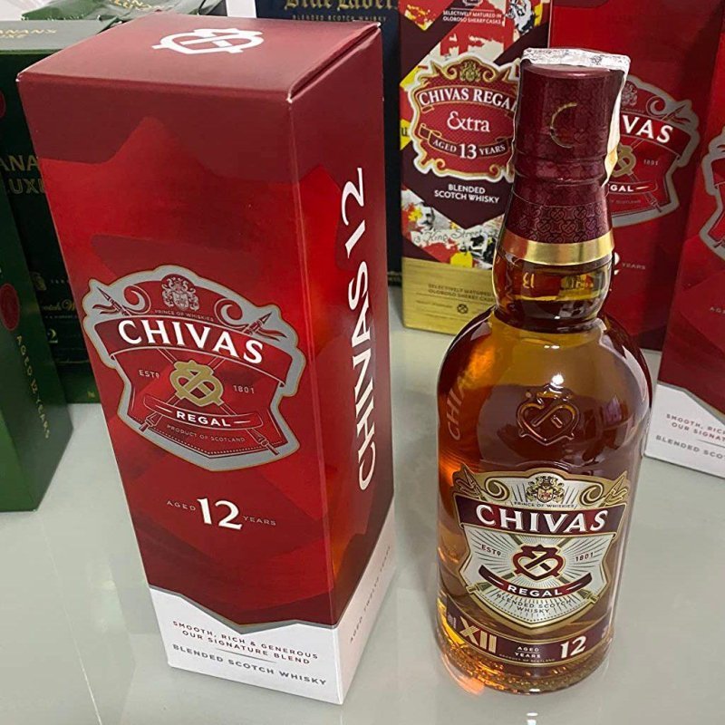 Whisky Chivas Regal 12 anos Blended Escocês - 1 litro