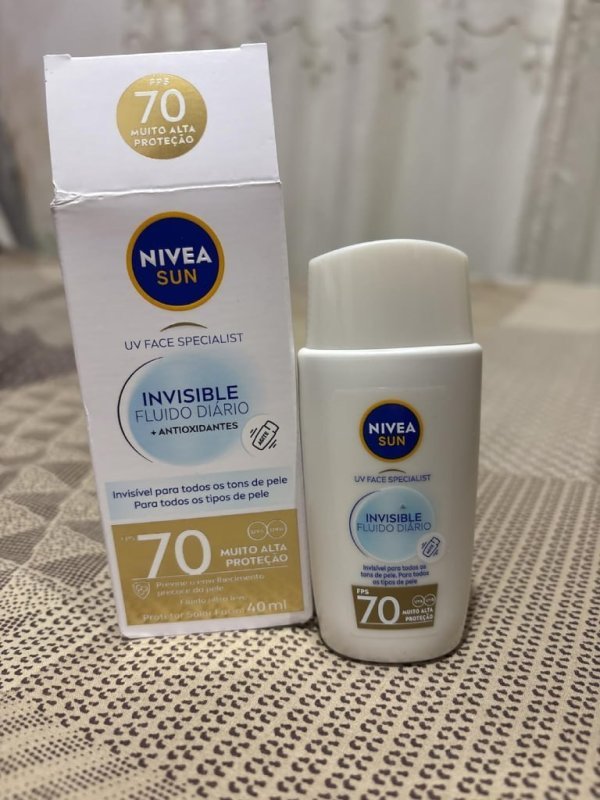 NIVEA SUN Protetor Solar Facial Fluido UV Face Specialist Invisible FPS 70 40ml