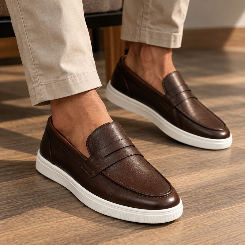 Sapato Masculino Mocassim Loafer Couro Casual Comfort Luxo