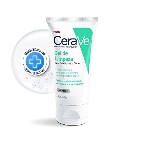 CeraVe Gel de Limpeza Facial para Pele Normal e Oleosa com 3 Ceramidas 150g