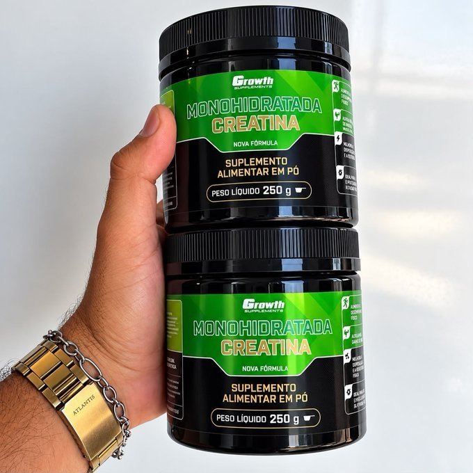 Creatina 100% Pura 250g Growth Supplements