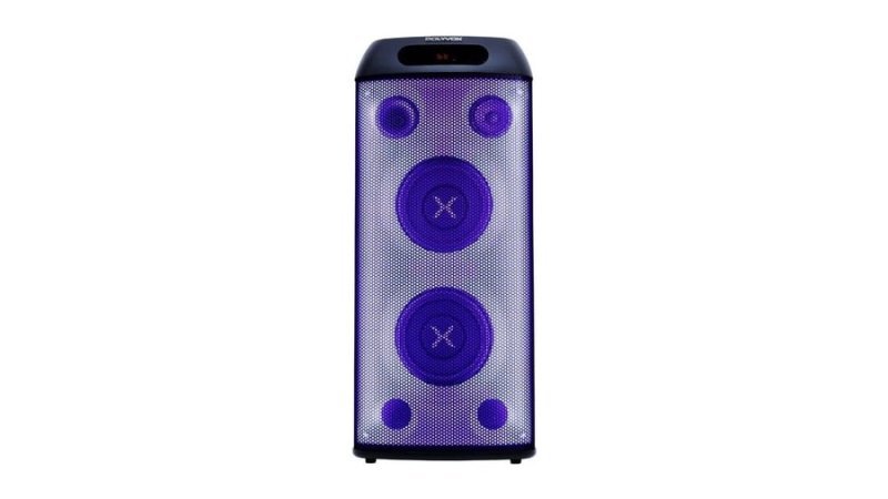 Torre de Som Amplificada Polyvox, TWS, 3 Vias, Full LED, 800W, Bluetooth, Bivolt, Preto XT-660T