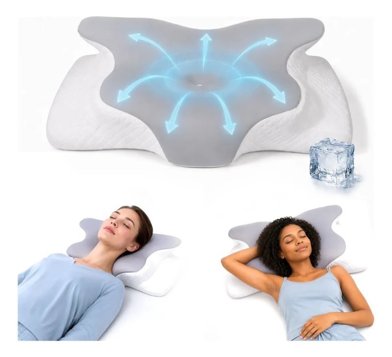 Travesseiro Borboleta Cervical Travesseiro Pescoço Ergonômico