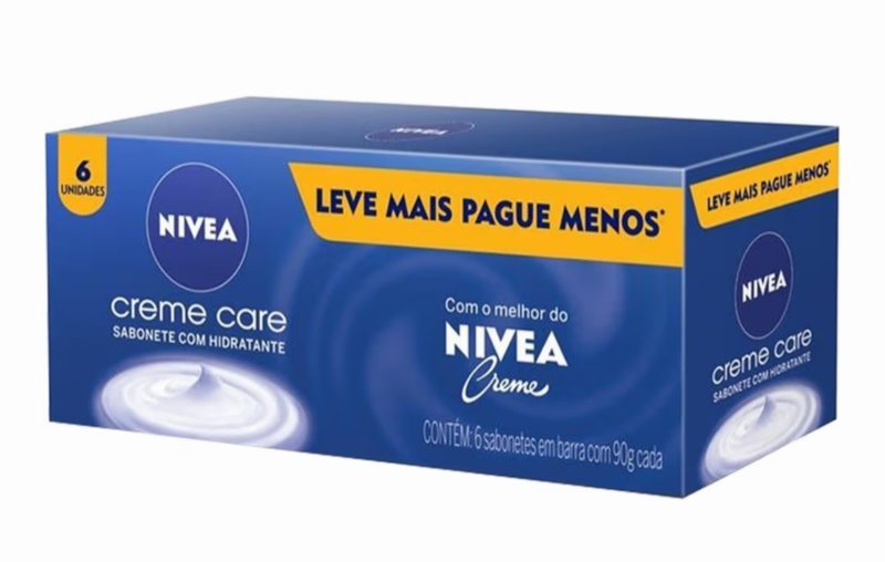 Nivea Sabonete em Barra Creme Care Promo 6 un. 90g
