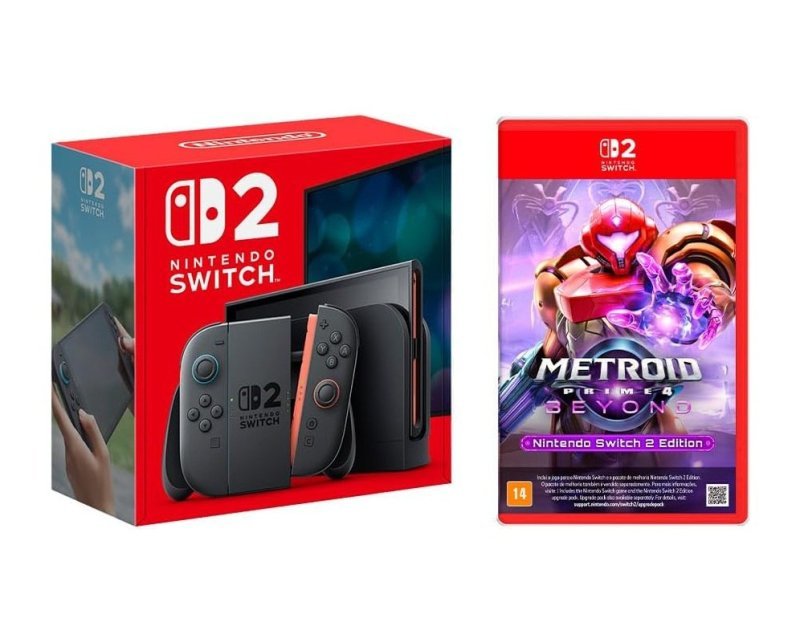 Console Nintendo Switch 2 + Jogo Metroid Prime 4: Beyond
