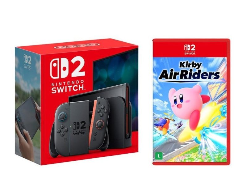 Console Nintendo Switch 2 + Jogo Kirby Air Riders