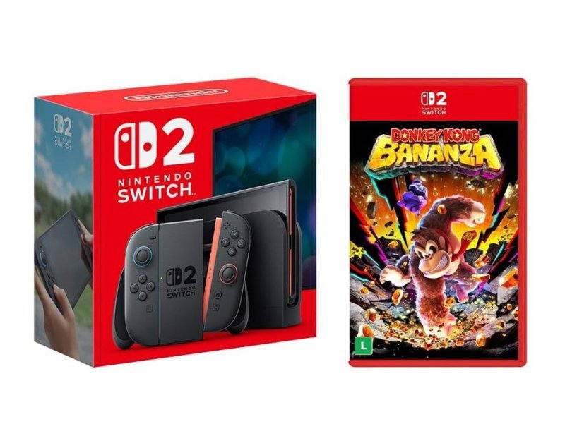 Console Nintendo Switch 2 + Jogo Donkey Kong Bananza