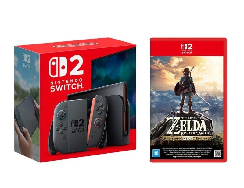 Console Nintendo Switch 2 + Jogo Legend of Zelda: Breath of the Wild