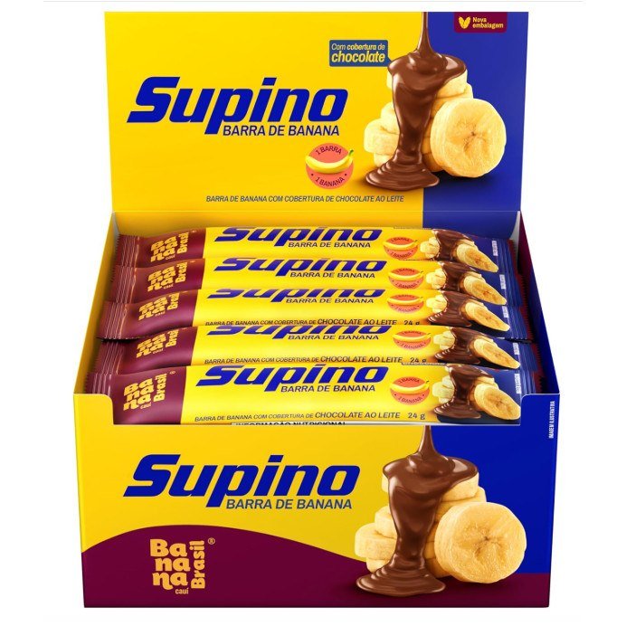 Barra Supino Original Ao Leite 20uni 24GB Banana Brasil