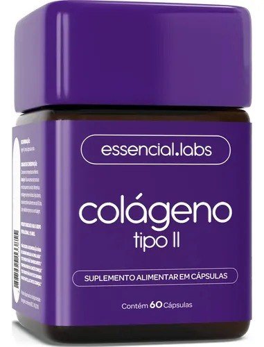 COLÁGENO TIPO 2 com 45mg - Fórmula Exclusiva para a Articulação com Máxima Concentração e Biodisponibilidade - 60 Cápsulas