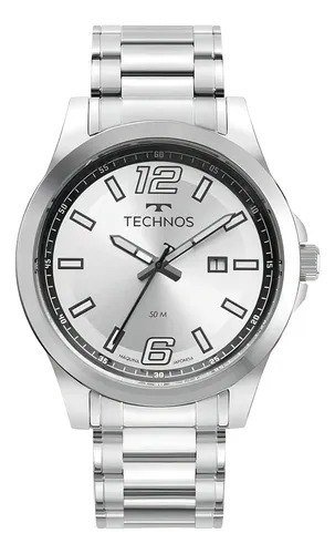 Relógio Technos Masculino Racer Basico Prata - 2115twv/1k