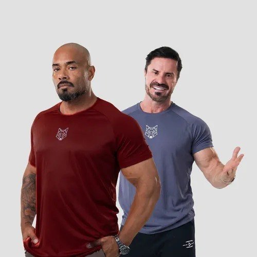 Kit 2 Camisetas Masculina Dry Alpha