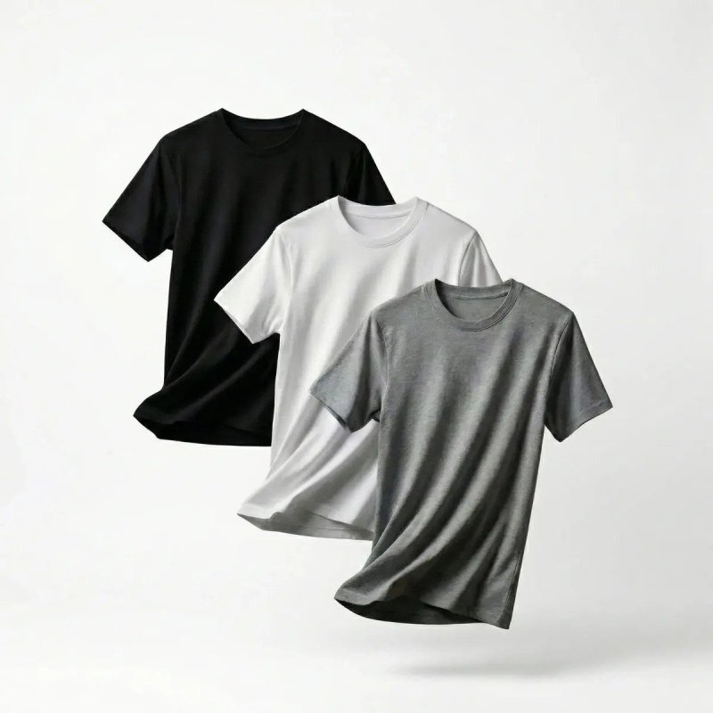 Kit 3 Camisetas Masculina Pv Malha Fria Camisa Básica