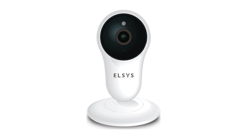 Câmera de Segurança Elsys Wi-Fi, Micro SD de Até 128GB, Full HD, Visão Noturna 10M, Branco/Preto Elsys ESC-WY3F