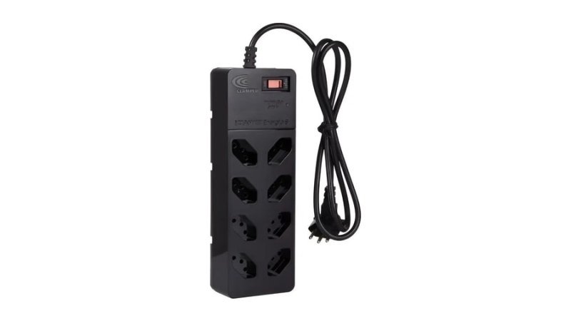 Filtro De Linha com Dps iCLAMPER Energia 8 Tomadas Régua com Tecnologia Lcf