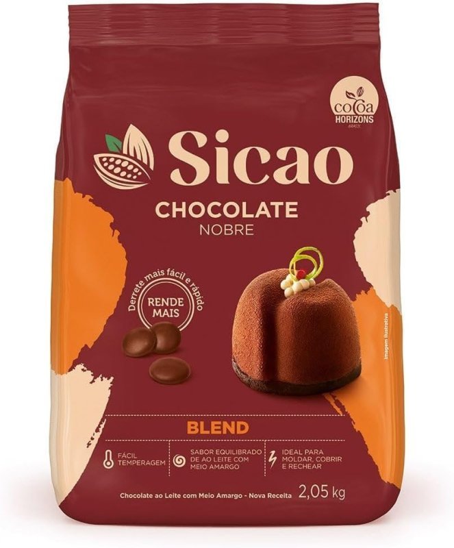 Chocolate Nobre Blend em Gotas Sicao 2,05kg