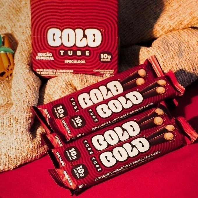 Caixa com 12 Chocolates Proteicos Bold 10g Avelã