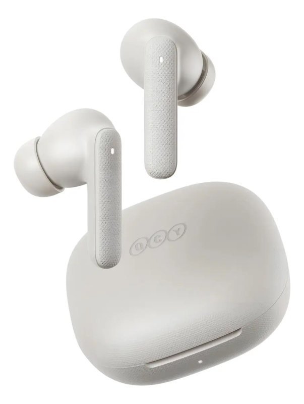 Fone QCY Buds T43 Bluetooth 5.3 ENC IPX4 - Branco