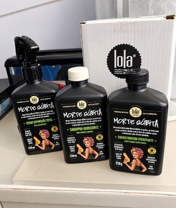 Kit Morte Súbita (Shampoo + Condicionador + Spray Reparação) - Lola From Rio