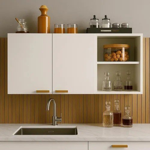 Armário De Cozinha Multiuso Aéreo C/ Nicho Moderno Ajl Store