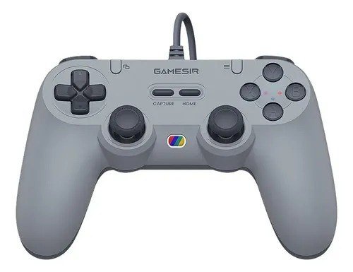 Controle Gamesir Tegenaria T3 Lite Com Fio Para Pc Switch Android Ios Steam Celular Hall Effect Usb Design Ergonômico Cinza