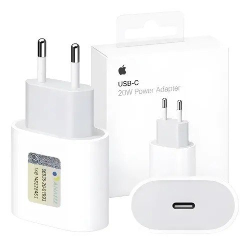 Carregador Fonte Apple iPhone Turbo Original Usb-c 20w Branco