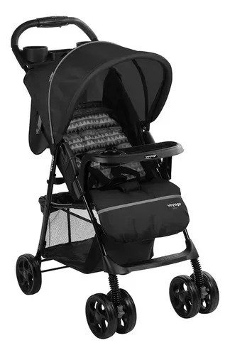 Carrinho De Passeio Para Bebê Spot (até 15kg) Preto - Voyage