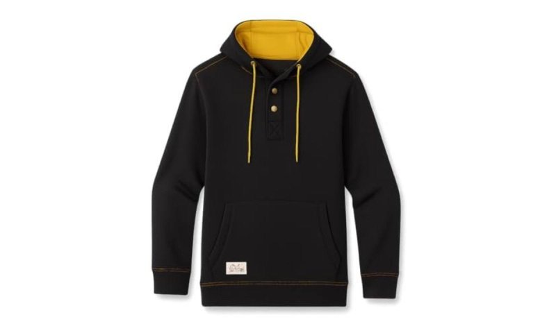 Field & Stream Moletom masculino com zíper 1/4 Preto, G